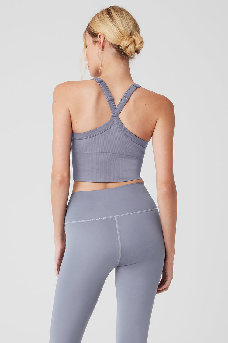 Lululemon No Limits Tank Top Gray Racerback Built in Sports Bra Size Small  - Helia Beer Co
