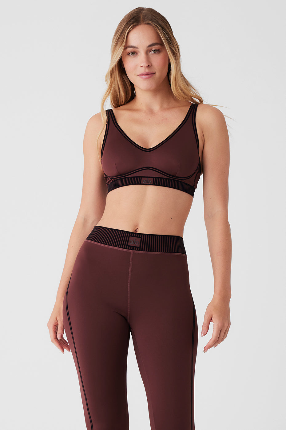 Airlift Intrigue Bra in Magenta Crush by Alo Yoga - Work Well Daily