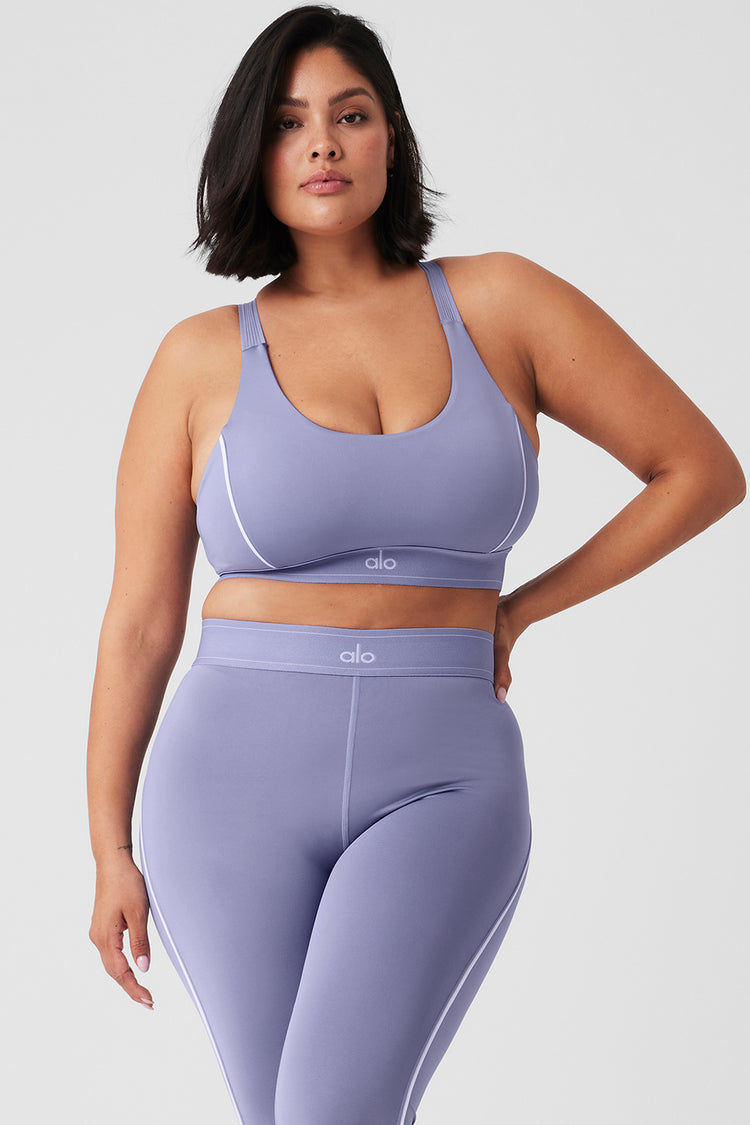 Airlift Suit Up Bra - Lilac Blue/White