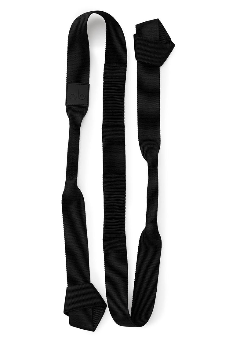 black yoga strap