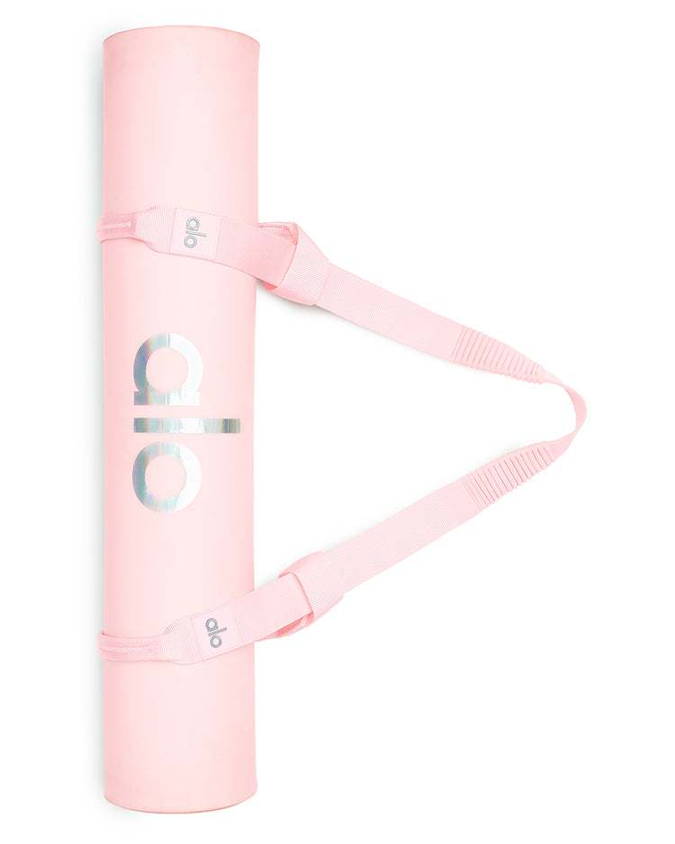 Lululemon Yoga Mat 180 x 66 cm high density fuchsia pink w/ branded carry  strap