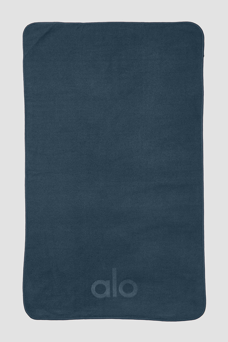 Grounded No-Slip Towel in Black by Alo Yoga