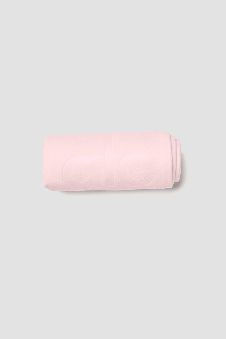 No Sweat Hand Towel in Powder Pink/Dove Grey by Alo Yoga