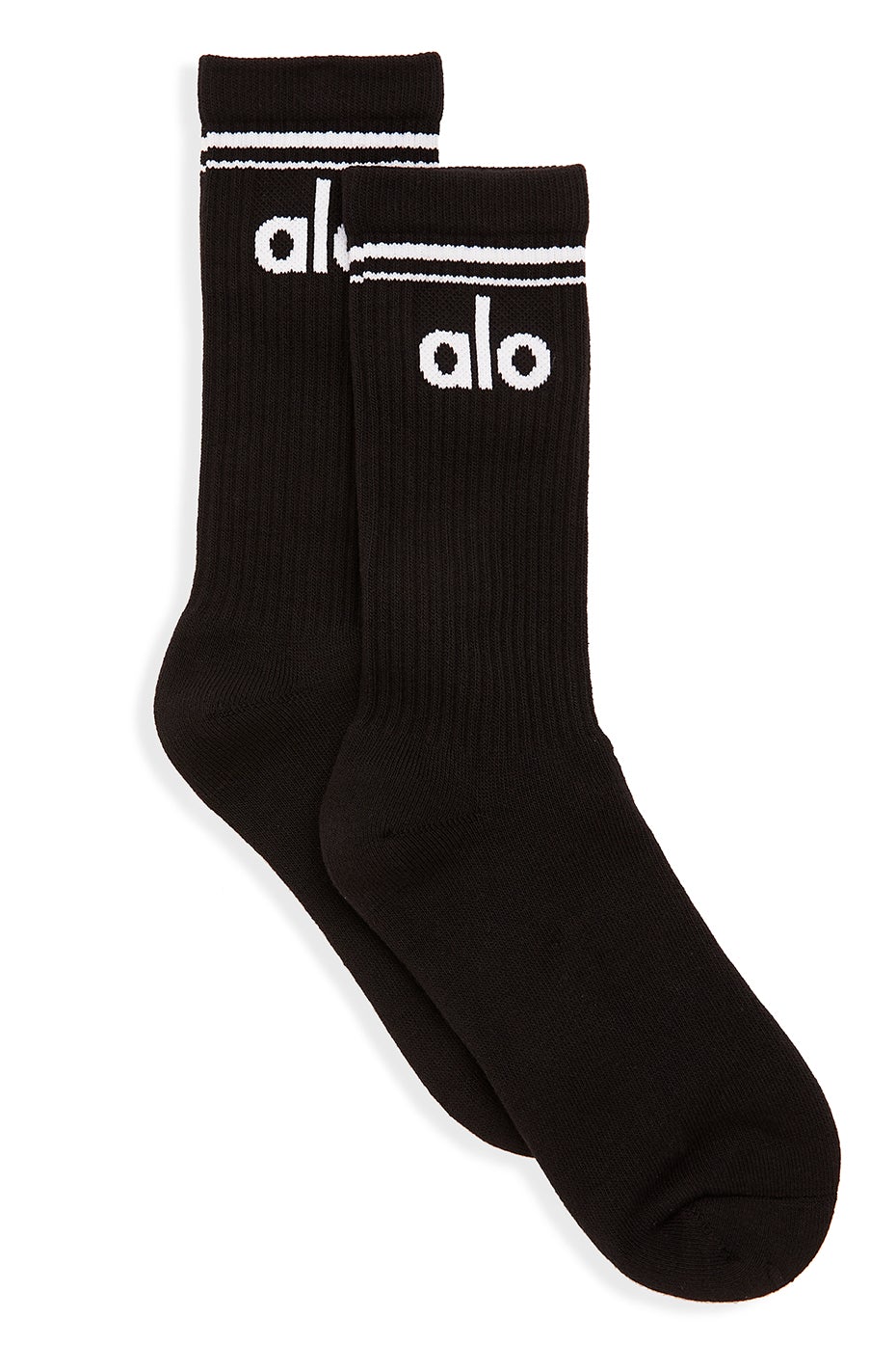 Alo Yoga SMALL Unisex Throwback Sock - Light Blue Agave/White – Soulcielite