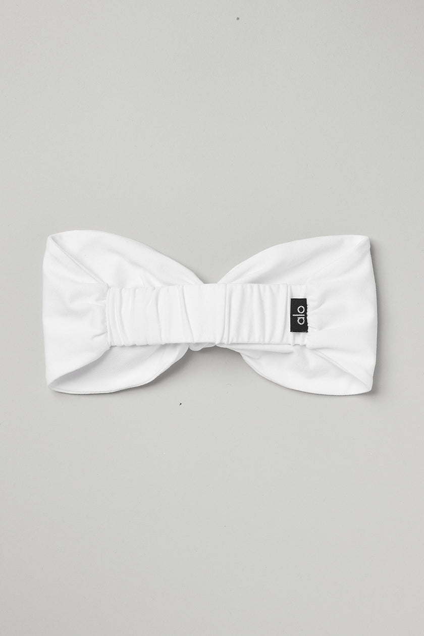 Love Knots Tie Scrunchie - White