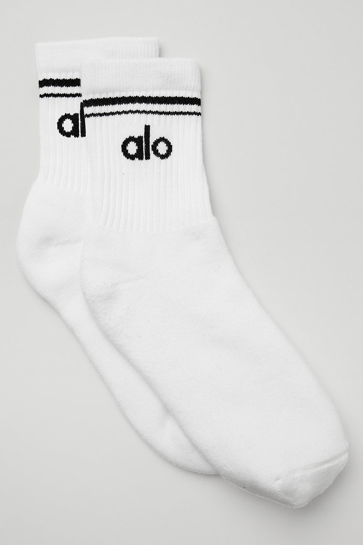 Unisex Throwback Sock - Black/White