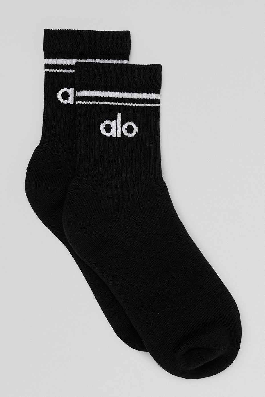 Unisex Throwback Sock - Black/White