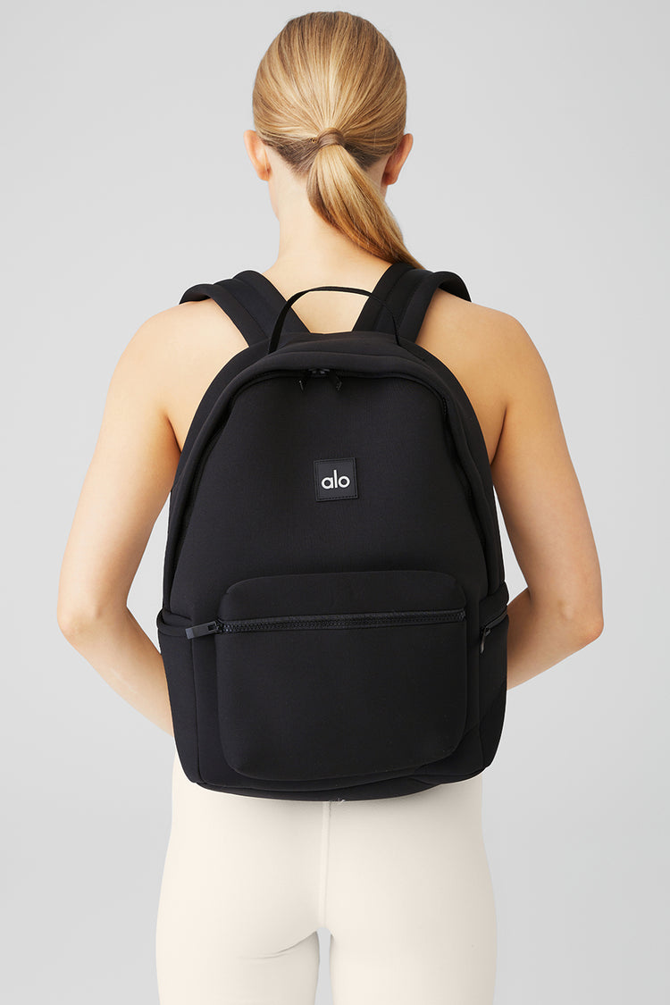 alo stow backpack for yoga, pilates, school, and travel