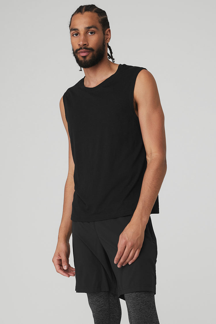 Muscle Black Triumph Tank - Yoga The | Alo