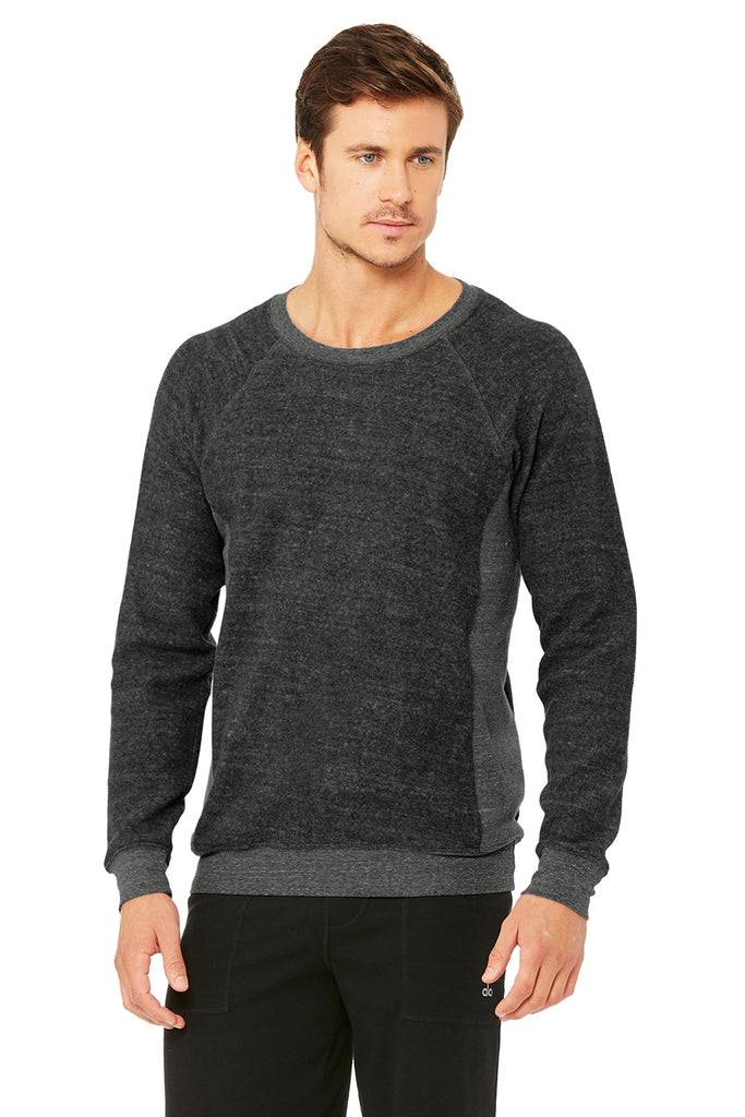 The Triumph Crew Neck Sweatshirt - Charcoal Black Triblend | Alo Yoga