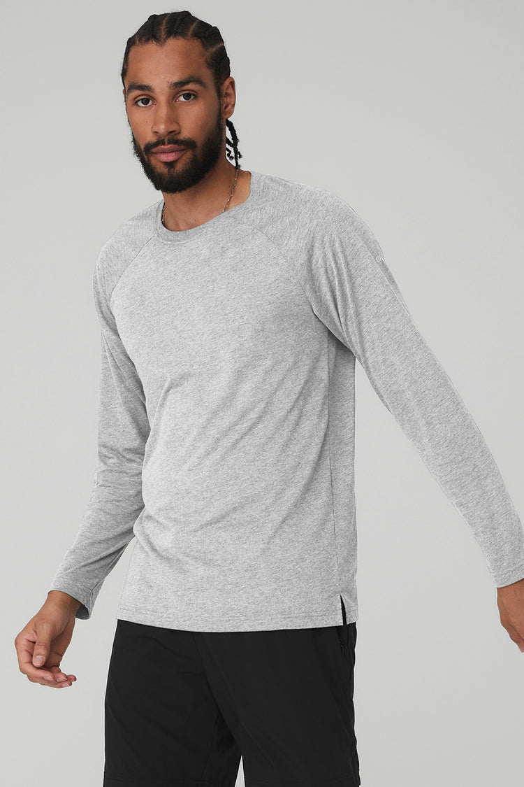 Elite Grey Cooling Performance Long Sleeve Tee 