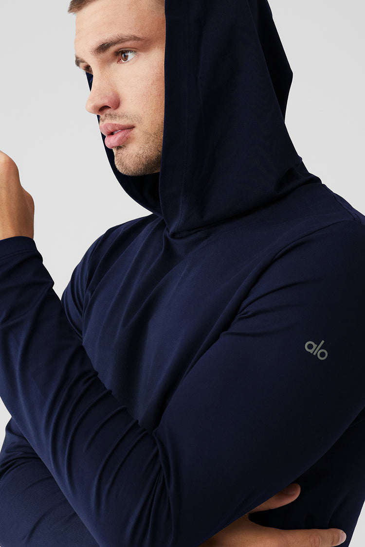 Conquer Reform Long Sleeve With Hood - Navy