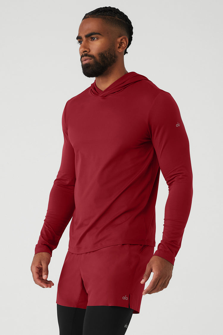 Conquer Reform Long Sleeve With Hood - Victory Red