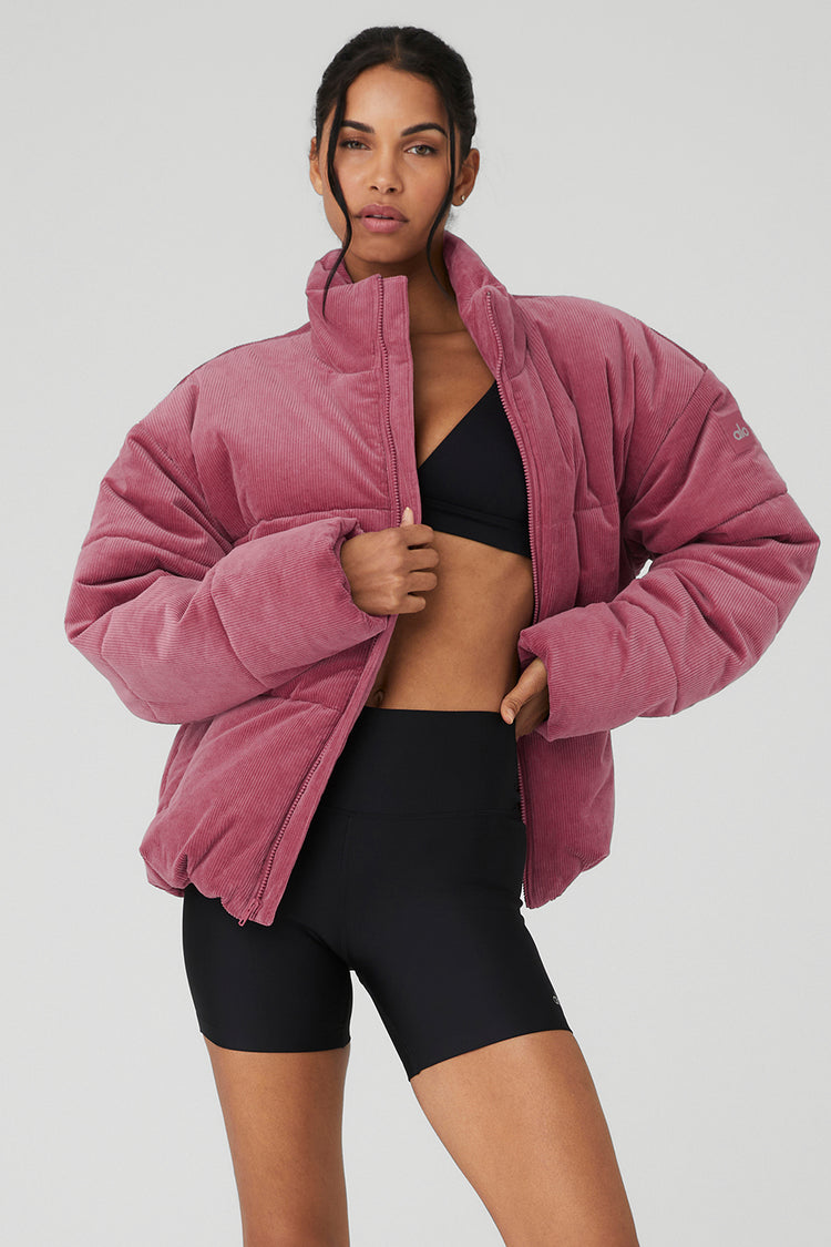 Stunner Puffer Jacket - Dusty Pink