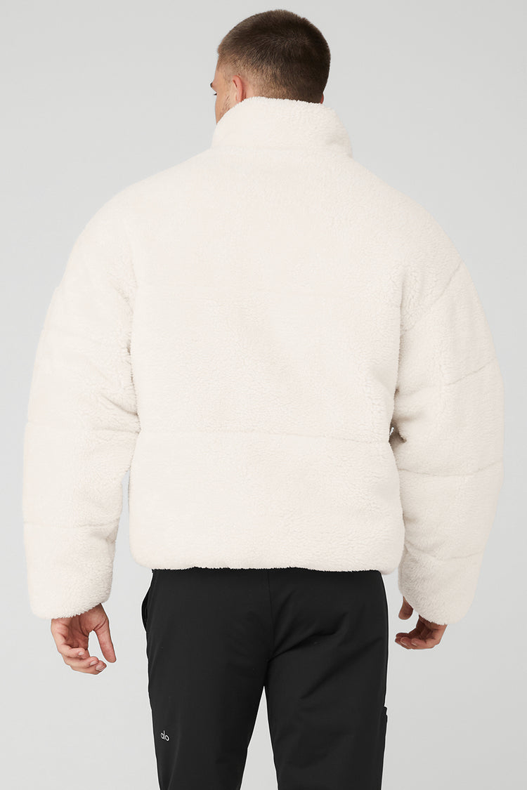 Cozy up in the Alo Yoga Flurry Sherpa Jacket