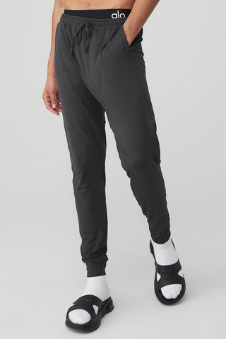 Alo Yoga Size XS Gray Urban Moto Zipper Pocket Drawstring Joggers