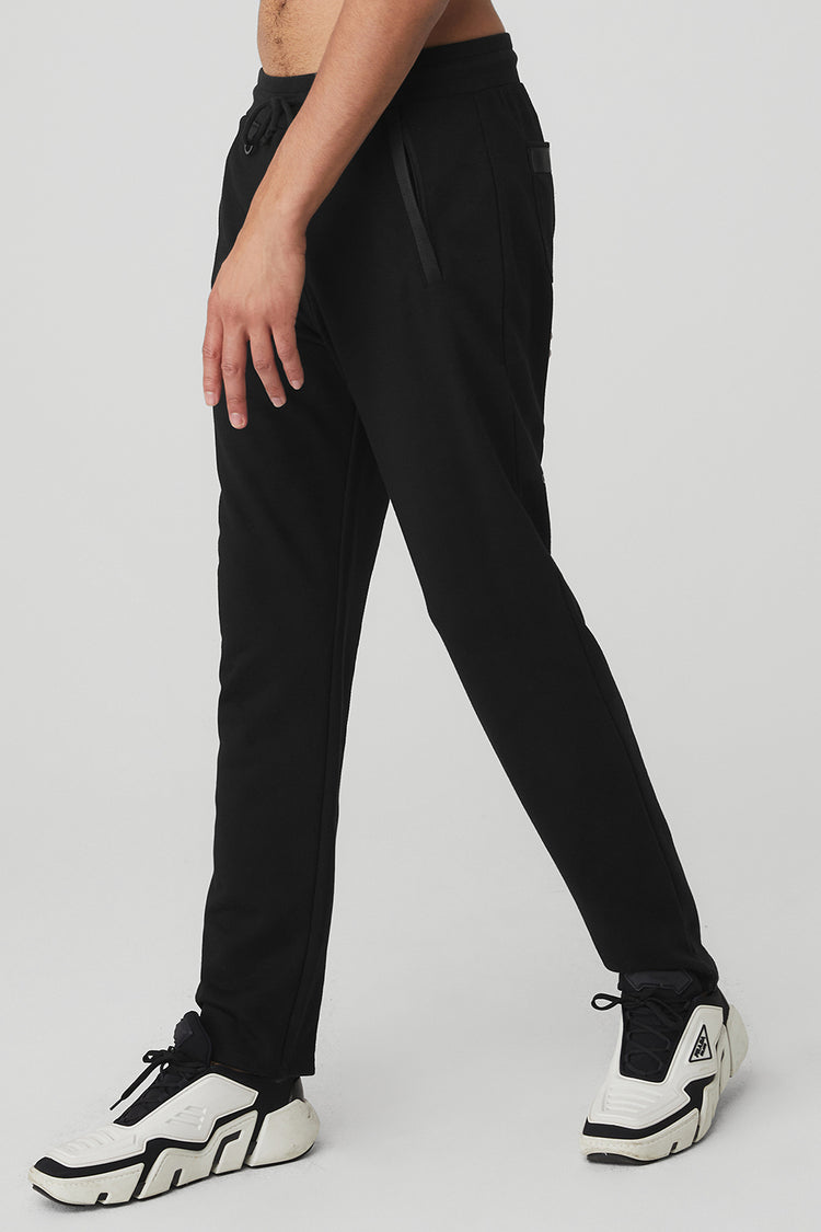 Scholar Straight Leg Sweatpant - Black