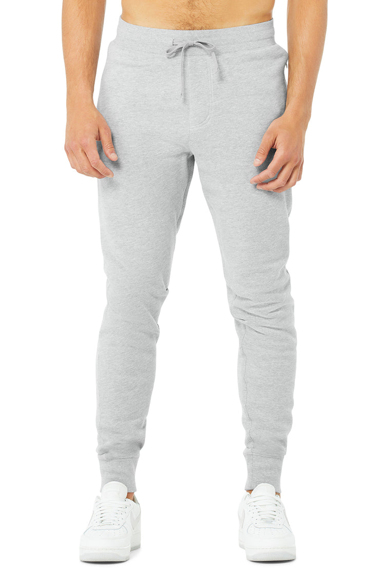 alo Accolade Straight Leg Sweatpant in Athletic Heather Grey