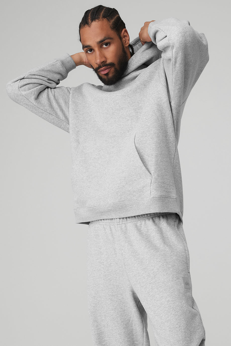 Bae Hoodie in Athletic Heather Grey by Alo Yoga - Work Well Daily