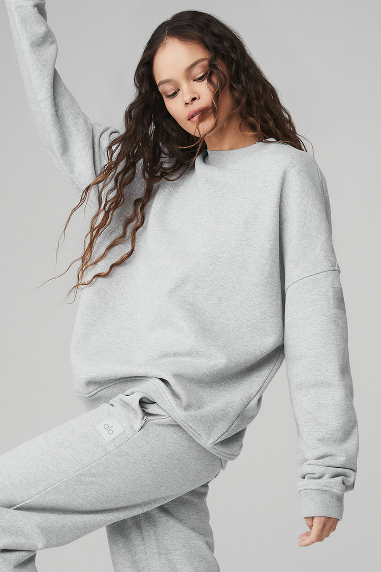 Devotion Crew Neck Pullover - Athletic Heather Grey