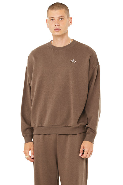 Alo Yoga Accolade Crew Neck Pullover - Hot Cocoa. 3