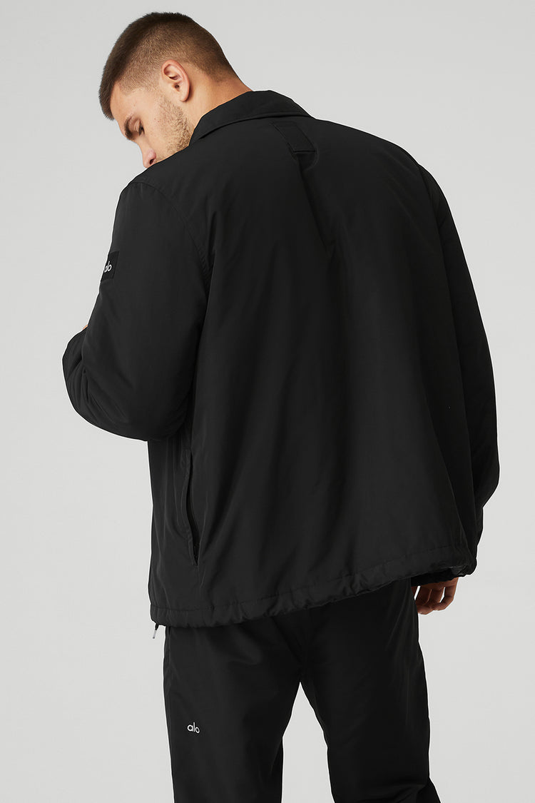 Reversible Legion Jacket in Black by Alo Yoga