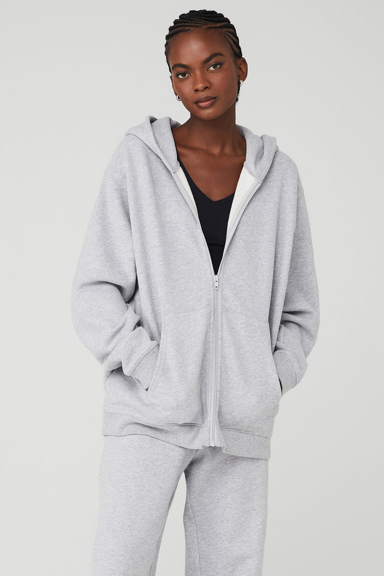 Zip Hoodie - Heavyweight Terry - Grey