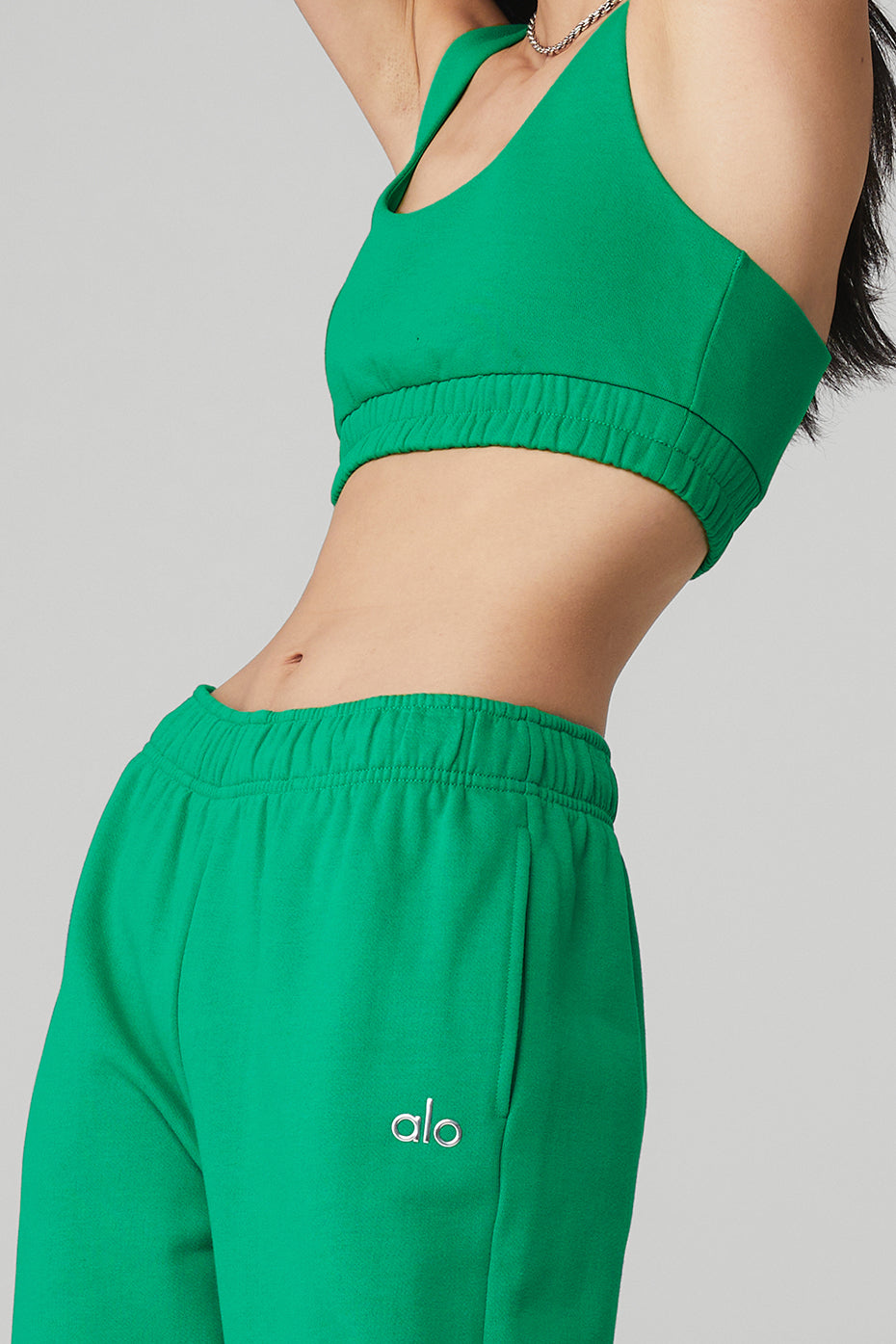 Alo Accolade Straight Leg Sweatpant - Green Emerald