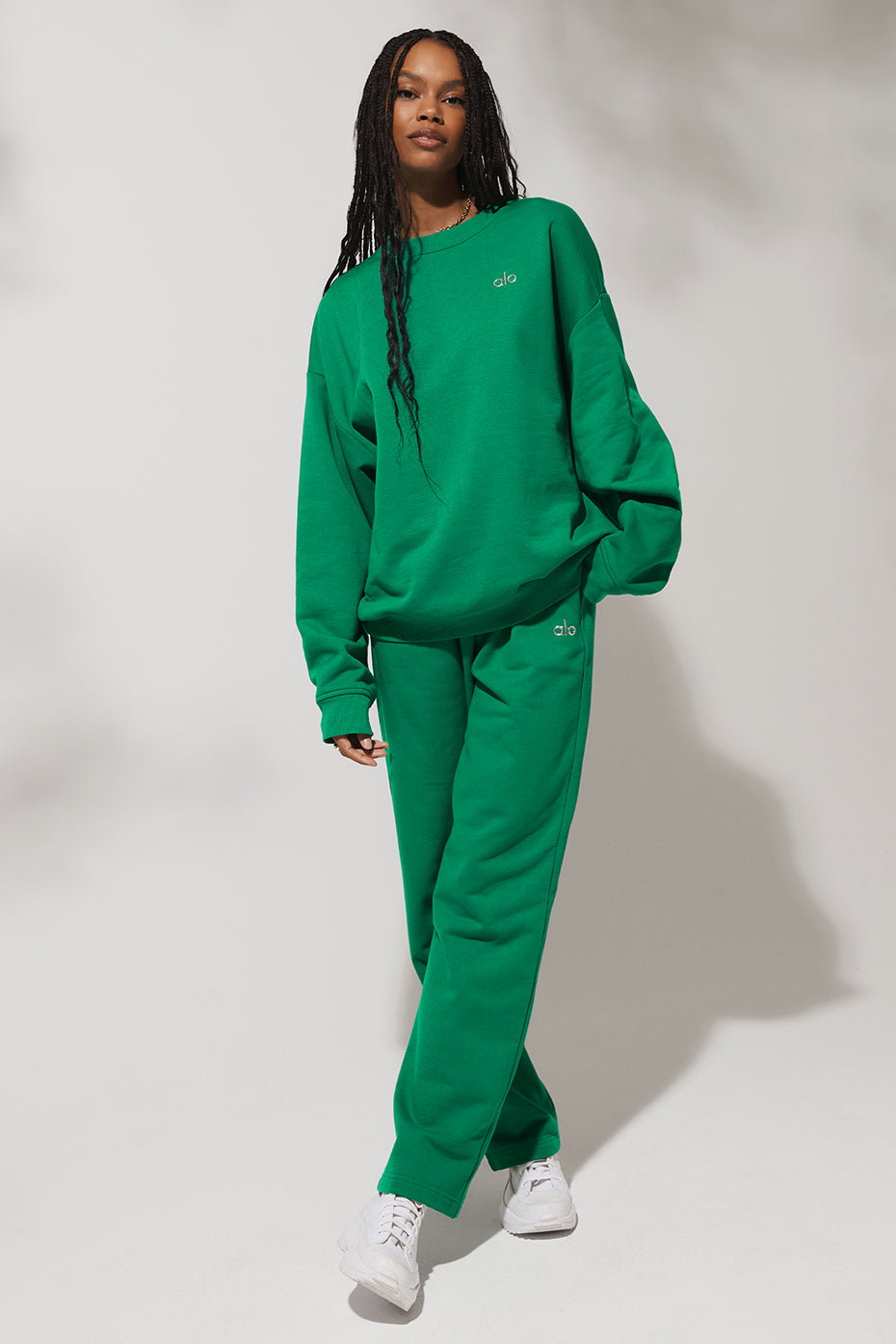 Accolade Straight Leg Sweatpant - Green Emerald