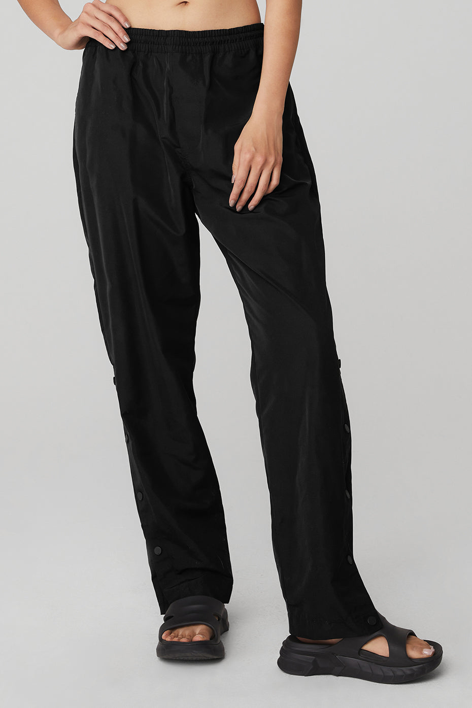 ALO Yoga, Pants & Jumpsuits, Alo Yoga High Waist Pursuit Trouser Pants  Size M Black Loose Relaxed Wide Leg