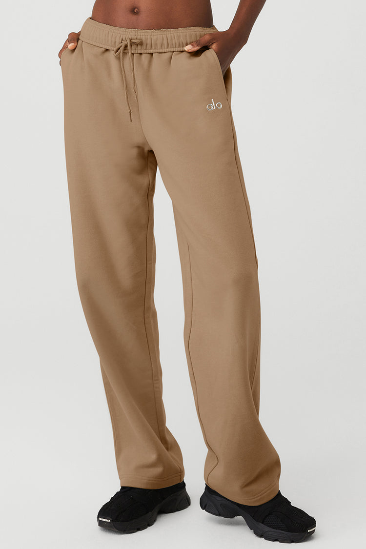 Unisex Core Tapered Sweat Pants, Brown