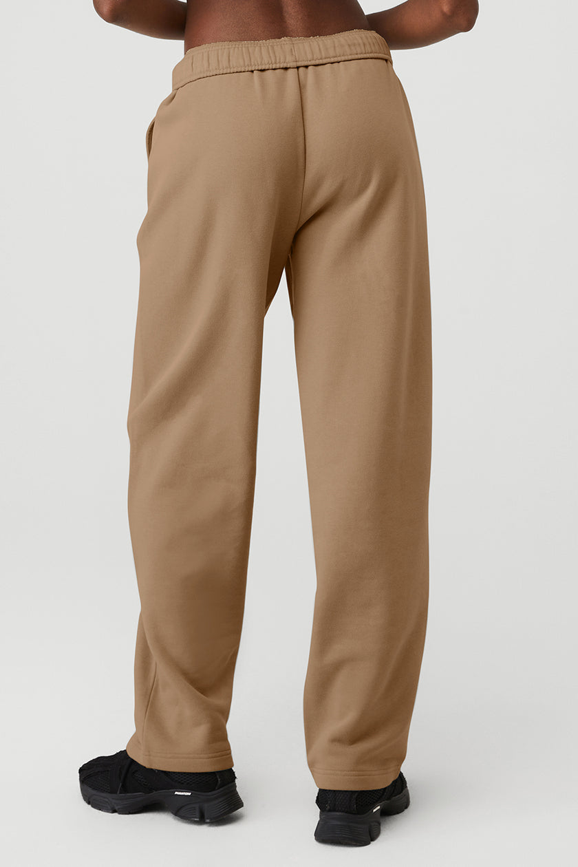 Straight Leg Ribbed Sweatpants