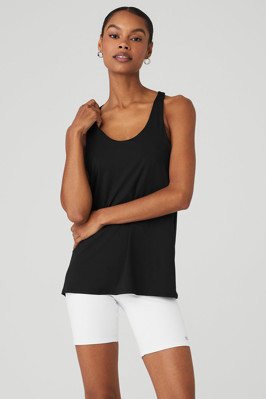 AIRBRUSH STREAMLINED PADDED TANK TOP IN CONTRAST – Miss Limitless