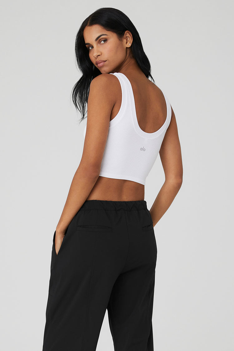 Alo Yoga Women's Rib Support Tank, White, XS : Buy Online at Best Price in  KSA - Souq is now : Fashion