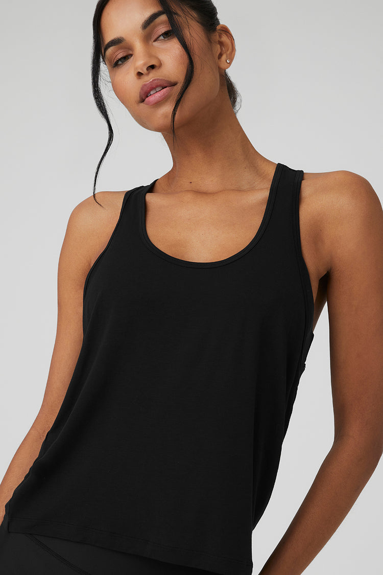 Alo Yoga Women's Sculpt Tank, Black, L : : Clothing