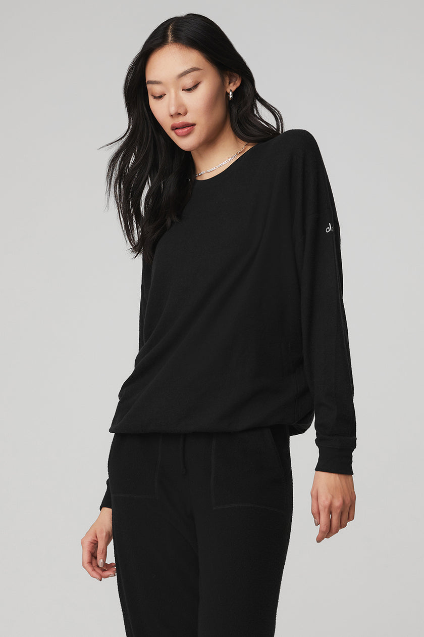 ALO YOGA Muse V-Neck Pullover Sweatshirt - Women's - Women
