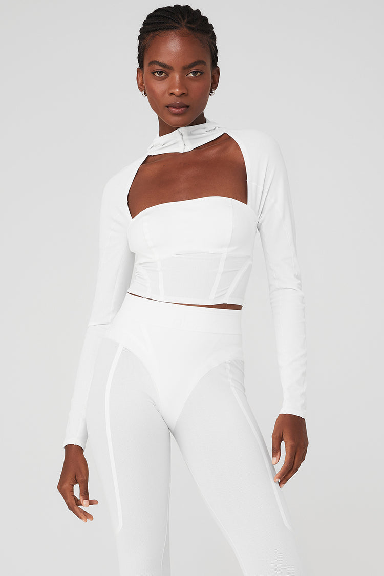 Cover Long Sleeve Top - White