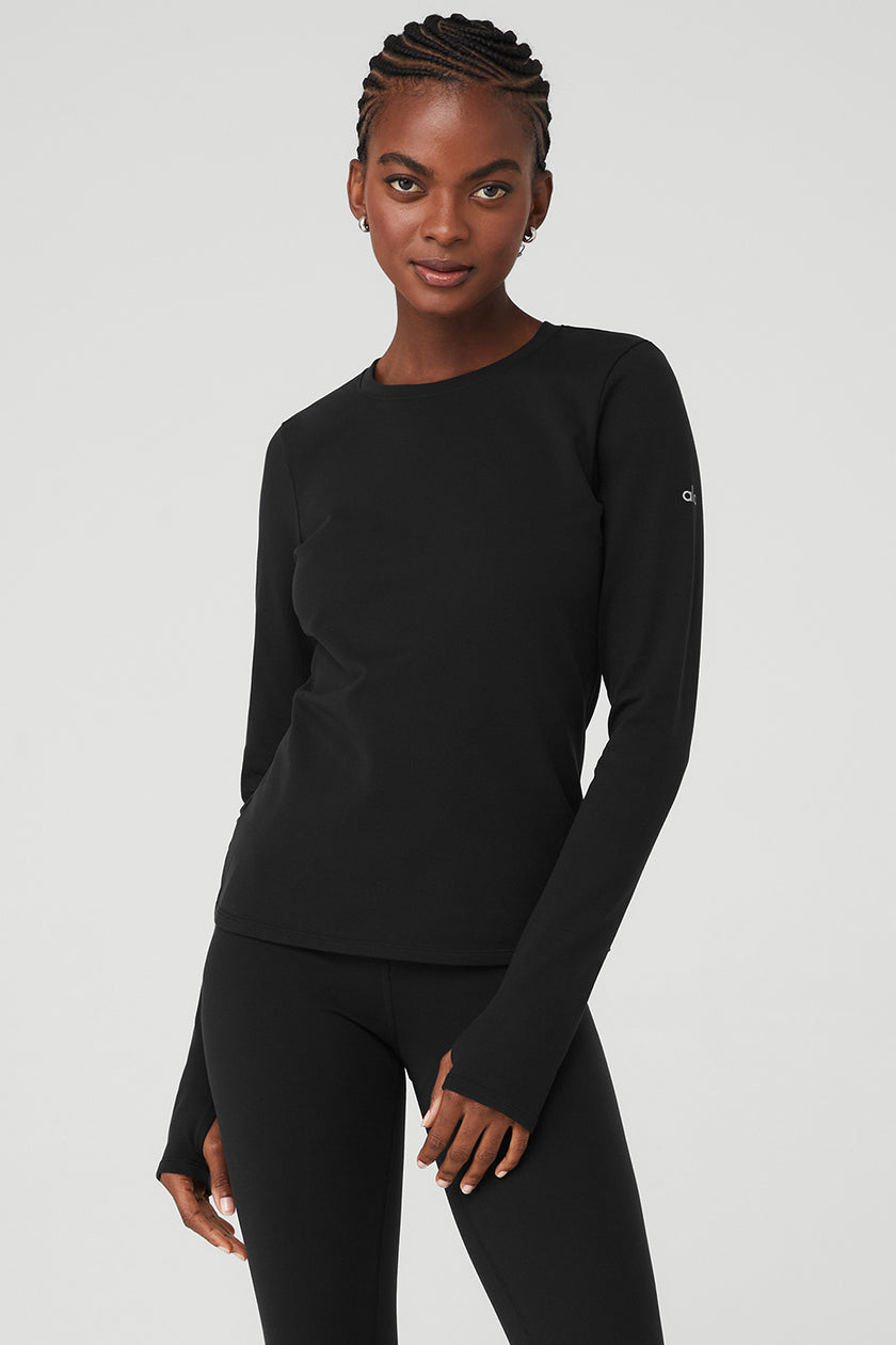Buy Alo Yoga Women's Uplift Long Sleeve Top, Pristine, XS at