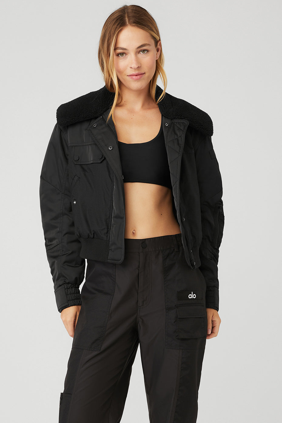 Alo Yoga  Ice Breaker Puffer Jacket in Black, Size: Medium - ShopStyle