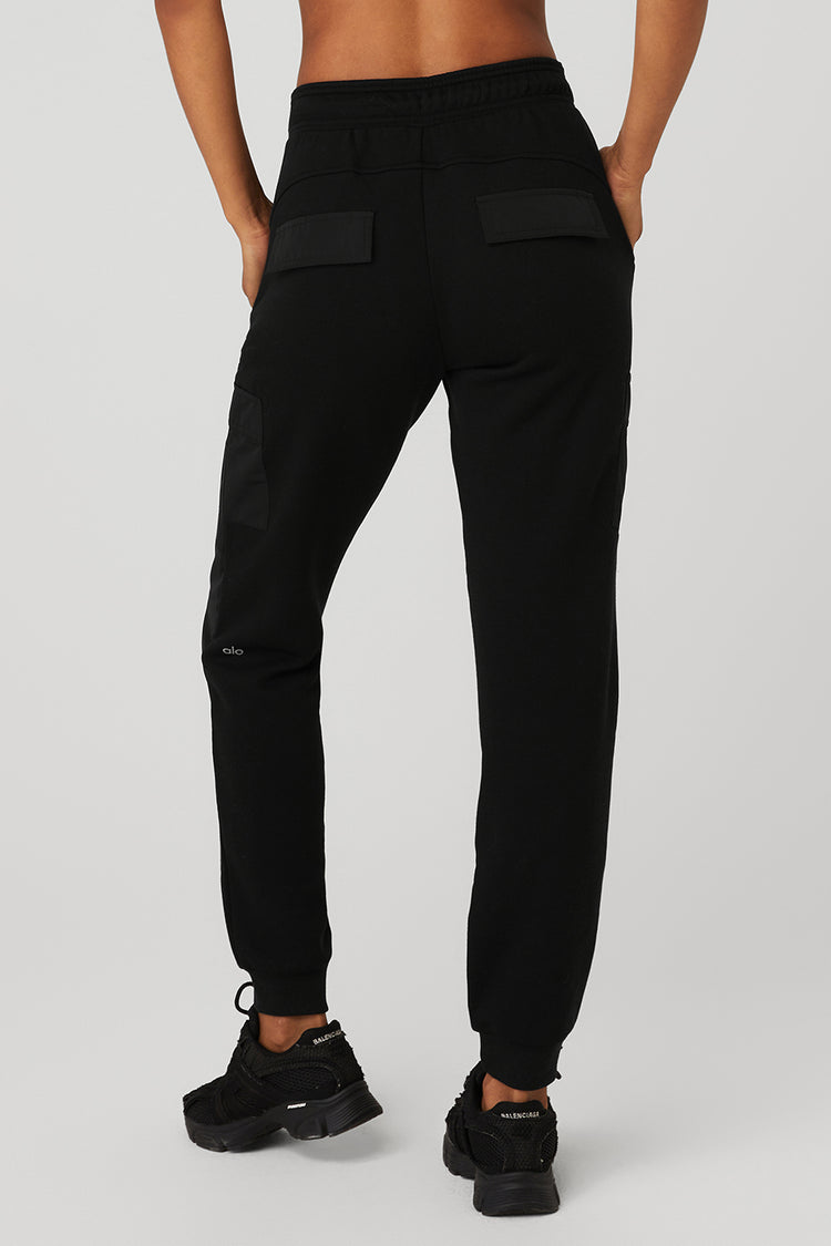 High-Rise Cargo Joggers with Insert Pockets