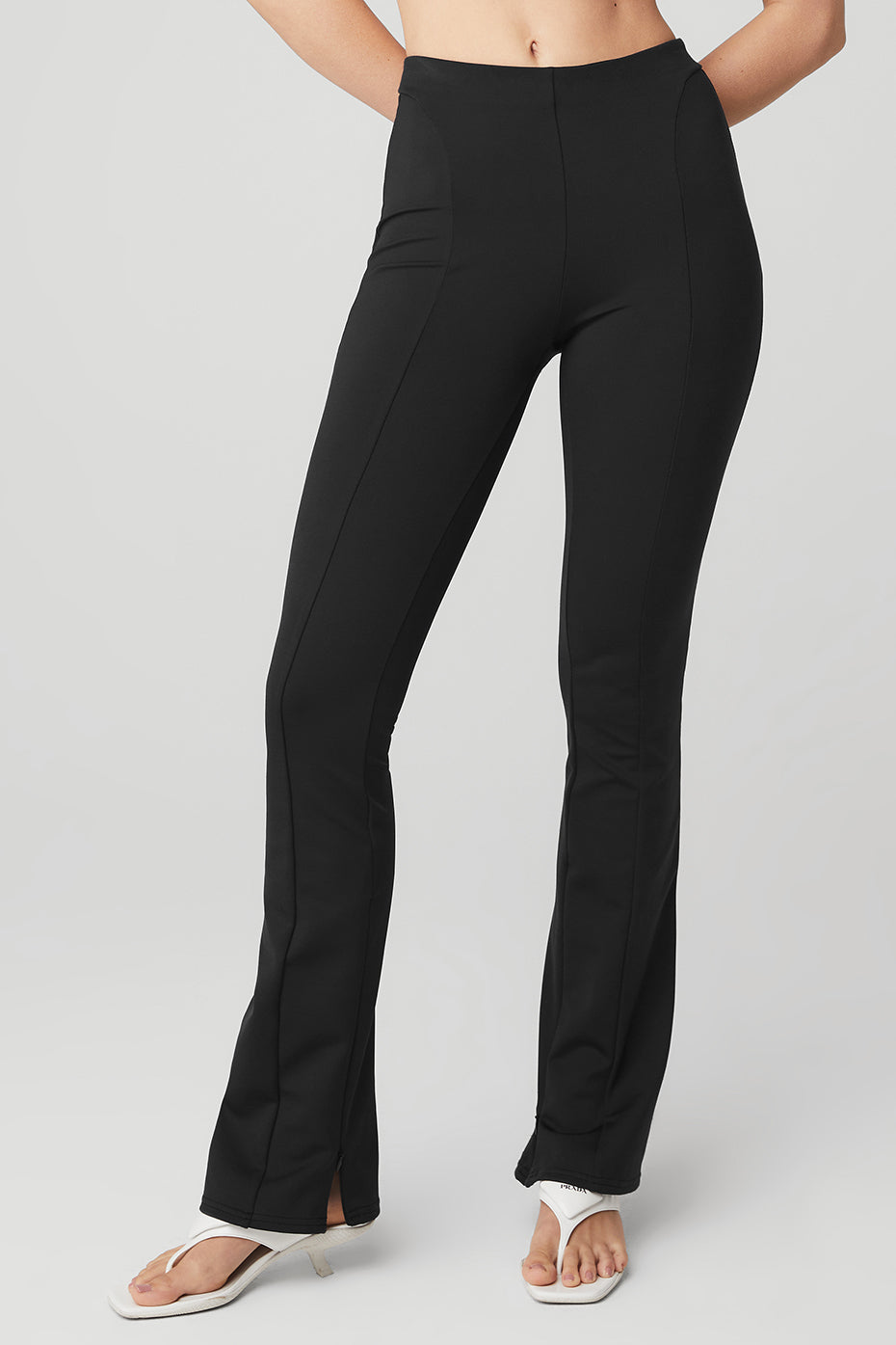 ALO Yoga Moto Black Mesh Detail Leggings S ($114), joga moto 