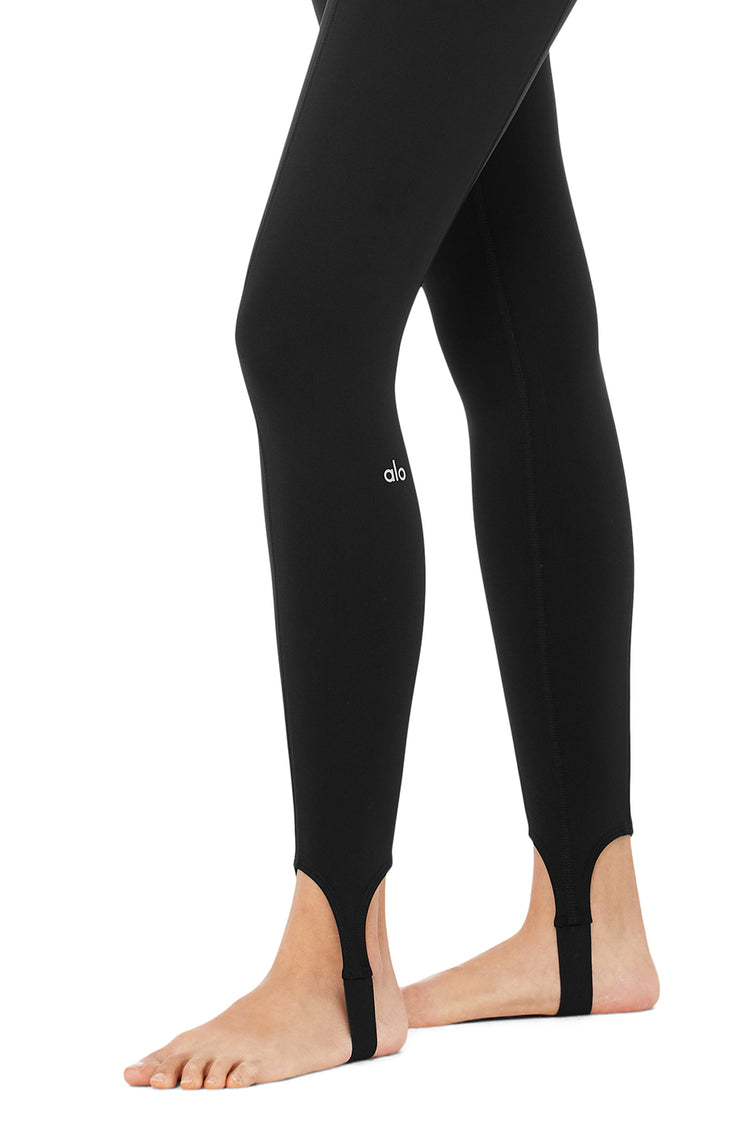 High Waist Stirrup Legging Black