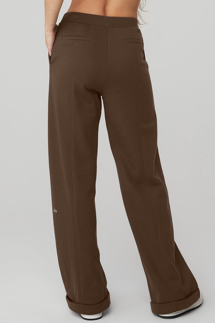 Womens Brown High Waisted Trousers