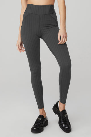 High-Waist Zip It Flare Legging - Dark Cactus