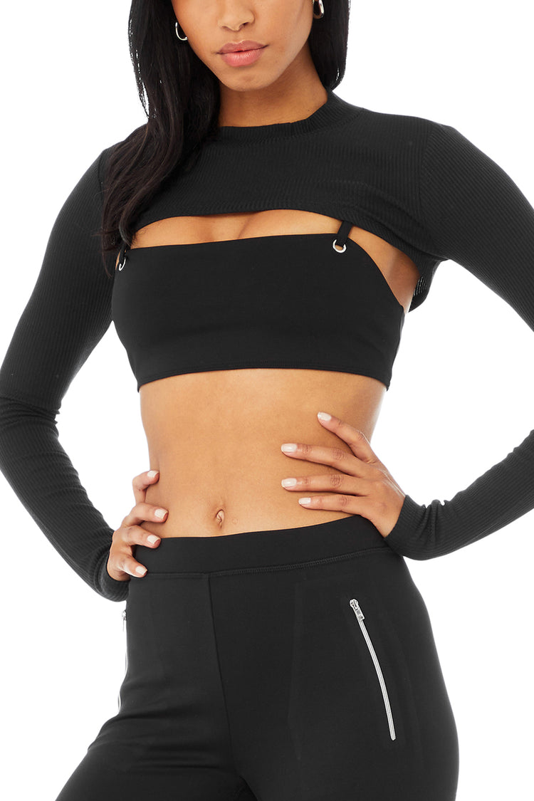 Alo Yoga XS Thrill Seeker Bodysuit - Black – Soulcielite