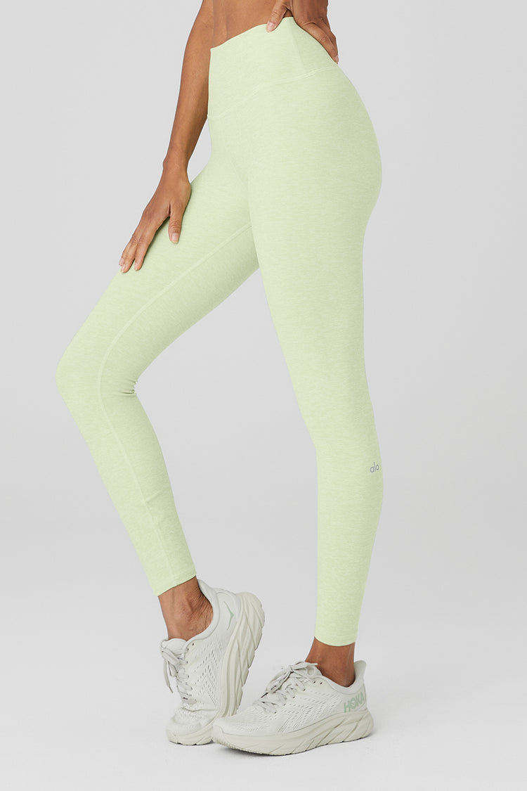 Alo Yoga Alosoft High Waisted 7/8 Highlight Legging In Black