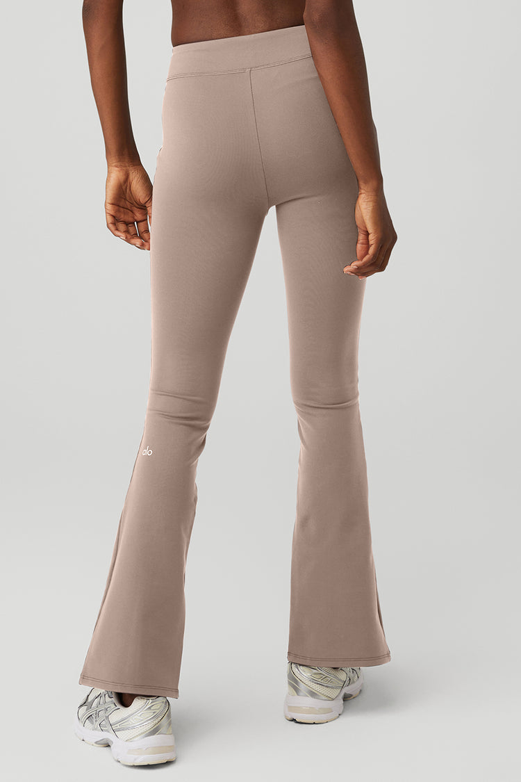 Shape Taupe High Waisted Ring Flare Leggings