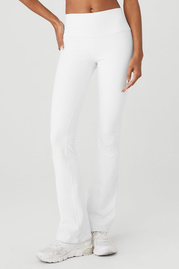 Airbrush High-Waist Bootcut Legging - White