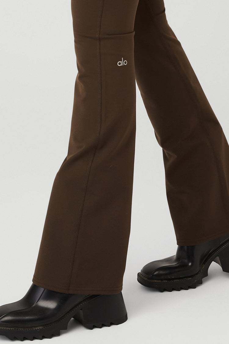 ALO Yoga, Pants & Jumpsuits, Alo Yoga Airbrush Highwaist 78 Bootcut  Legging Espresso Brown