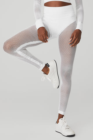 Alo Yoga Ripped Warrior Leggings in Alloy Size Small Silver - $48 - From  Allyson